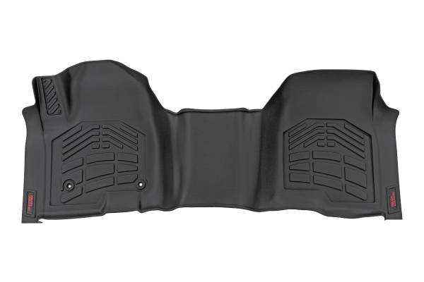Rough Country - Rough Country - Sure-Fit Floor Mats - Front Over Hump - Crew - Chevy/GMC 1500/2500HD/3500HD (19-25 & Classic) | SM2165 - Image 1
