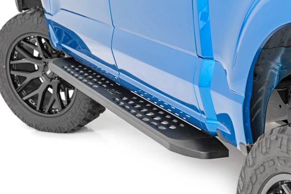 Rough Country - Rough Country - RPT2 Running Board - Crew Cab - Black - Ford F-150/Lightning/F-250/F-350/Raptor (15-25) | 44005 - Image 1