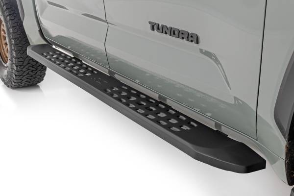Rough Country - Rough Country - RPT2 Running Board - Crew Cab - Black - Toyota Tundra 2WD/4WD (2022-2025) | 44007 - Image 1