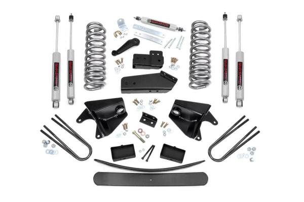 Rough Country - Rough Country - 6 Inch Lift Kit - Rear Blocks - Ford Bronco/F-150 4WD (1980-1996) | 470.20 - Image 1