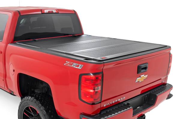 Rough Country - Hard Tri-Fold Flip Up Bed Cover - 5'9 in. Bed - Chevy/GMC 1500 (14-18 & Classic) | 49119551 - Image 1