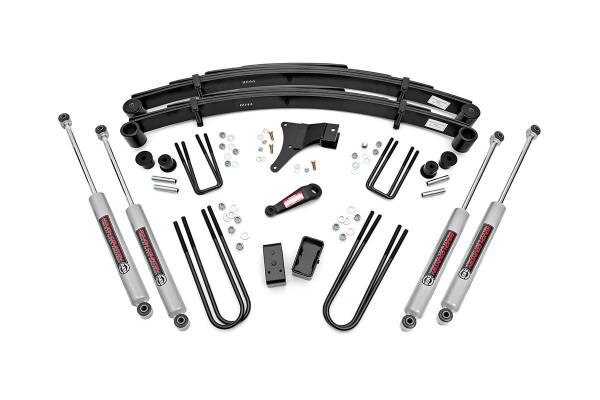 Rough Country - Rough Country - 4 Inch Lift Kit - Ford F-350 4WD (1986-1997) | 4918630 - Image 1