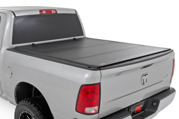 Rough Country - Hard Tri-Fold Flip Up Bed Cover - 5'7 in. Bed - Ram 1500 2WD/4WD (2010-2018 & Classic) | 49319550 - Image 1