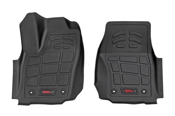 Rough Country - Rough Country - Sure-Fit Floor Mats - Front - Double Cab - Toyota Tacoma 2WD/4WD (2024-2025) | SM71223 - Image 1