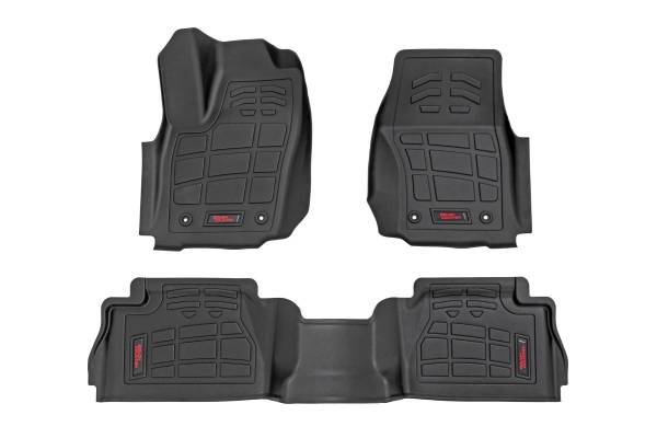 Rough Country - Rough Country - Sure-Fit Floor Mats - Front & Rear - Double Cab - Toyota Tacoma (24-25) | SM71224 - Image 1