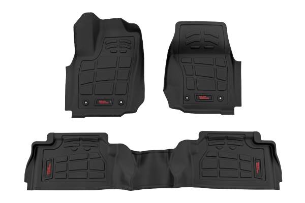 Rough Country - Rough Country - Sure-Fit Floor Mats - Front & Rear - TRD PRO - Double Cab - Toyota Tacoma (24-25) | SM71225 - Image 1