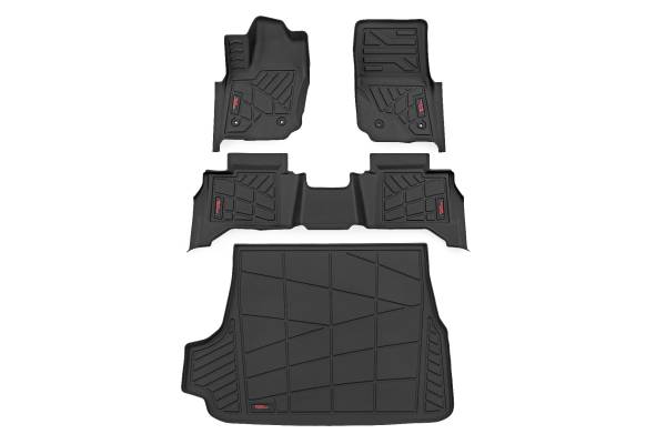 Rough Country - Rough Country - Sure-Fit Floor Mats - Front & Rear & Cargo Mat - Toyota 4Runner (2025) | SM71325 - Image 1