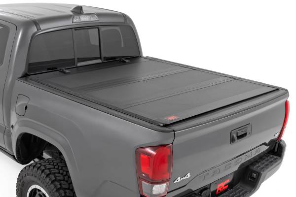 Rough Country - Hard Tri-Fold Flip Up Bed Cover - 5' Bed - Toyota Tacoma 2WD/4WD (2016-2023) | 49420500 - Image 1