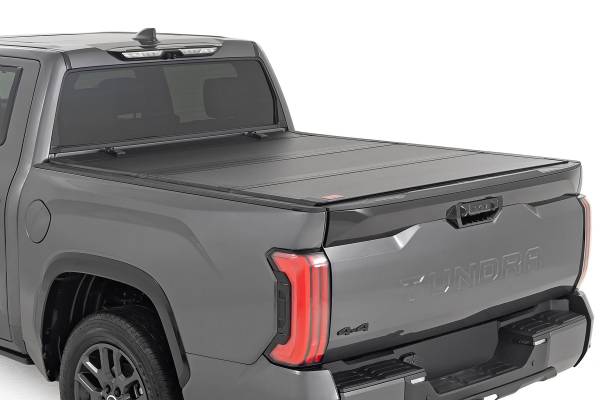 Rough Country - Hard Tri-Fold Flip Up Bed Cover - 5'7 in. - Toyota Tundra 2WD/4WD (2022-2025) | 49514551 - Image 1