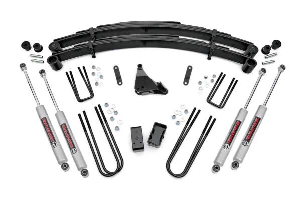 Rough Country - Rough Country - 4 Inch Lift Kit - Rear Blocks - Ford F-250/F-350 Super Duty 4WD (1999-2004) | 49530 - Image 1