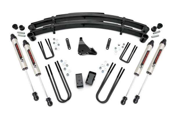 Rough Country - Rough Country - 4 Inch Lift Kit - Rear Blocks - V2 - Ford F-250/F-350 Super Duty 4WD (99-04) | 49570 - Image 1