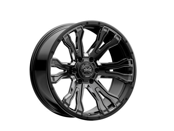 Rough Country - Rough Country - Torque Prime/Gloss Black w/Milled Accent/20x9/6x5.5/-12mm | TW407C-20908413-12 - Image 1