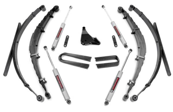 Rough Country - Rough Country - 4 Inch Lift Kit - Rear Springs - Ford F-250/F-350 Super Duty 4WD (1999-2004) | 50130 - Image 1