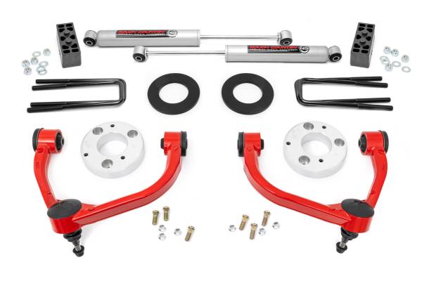 Rough Country - Rough Country - 3 Inch Lift Kit - Ford F-150 4WD (2009-2013) | 51013RED - Image 1