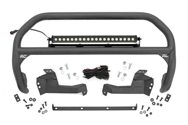 Rough Country - Rough Country - Nudge Bar - 20 Inch Black Single Row LED - Ford Bronco Sport 4WD (2021-2025) | 51041 - Image 1