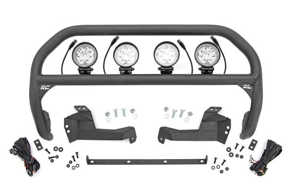 Rough Country - Rough Country - Nudge Bar - 4 Inch Round Led (x4) - Ford Bronco Sport 4WD (2021-2025) | 51044 - Image 1