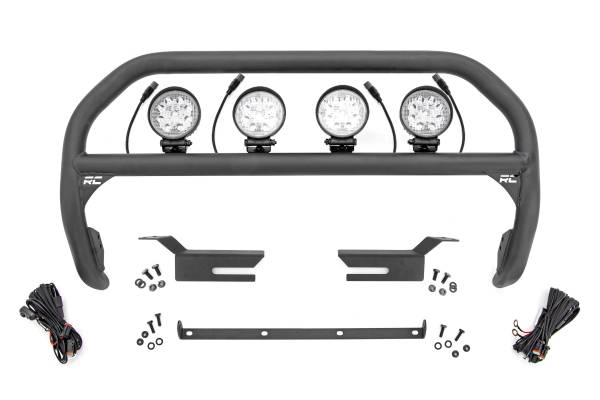 Rough Country - Rough Country - Nudge Bar - 4 Inch Round Led (x4) - Ford Bronco 4WD (2021-2025) | 51049 - Image 1