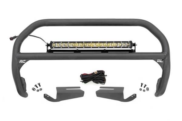 Rough Country - Rough Country - Nudge Bar - 20 Inch Chrome Single Row LED - OE Modular Steel - Ford Bronco (21-25) | 51103 - Image 1