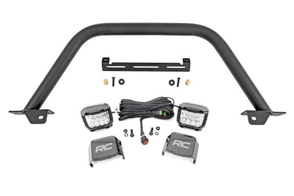 Rough Country - Rough Country - Safari Bar - 3 in. OSRAM (Pair) - Wide - OE Modular Steel - Ford Bronco (21-25) | 51114 - Image 1