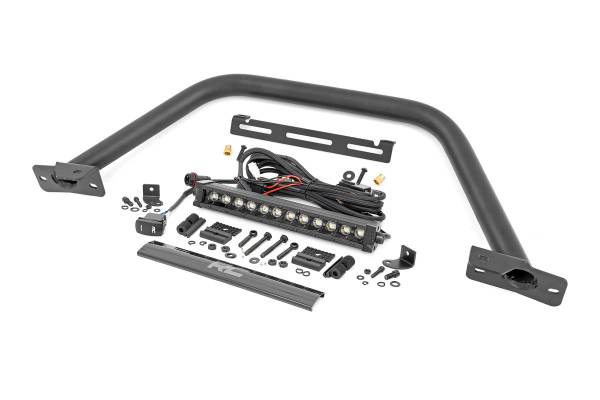 Rough Country - Rough Country - Safari Bar - 12 in. LED Light Bar - Black - DRL - Single Row - OE Modular Steel - Ford Bronco (21-25) | 51117 - Image 1