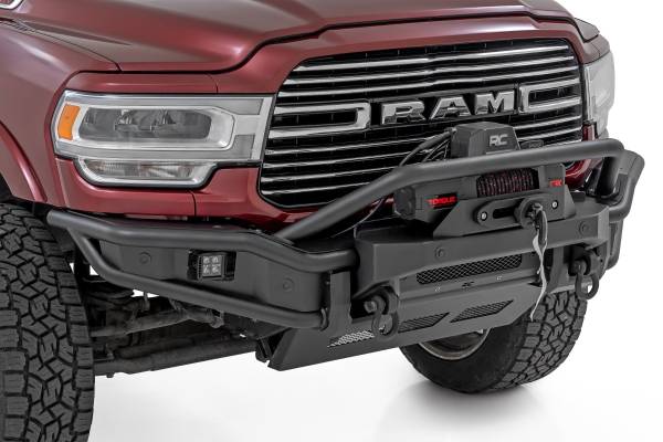 Rough Country - Rough Country - Front Bumper - Tubular -Winch Mount - Ram 2500/3500 2WD/4WD (2019-2026) - 51212W - Image 1