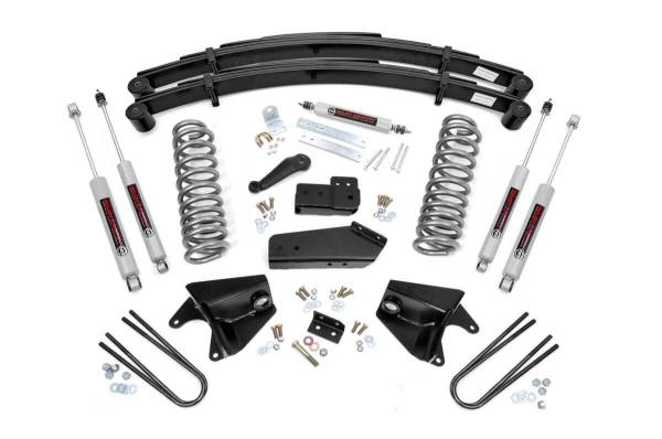 Rough Country - Rough Country - 4 Inch Lift Kit - Rear Springs - Ford Bronco 4WD (1980-1996) | 520B30 - Image 1