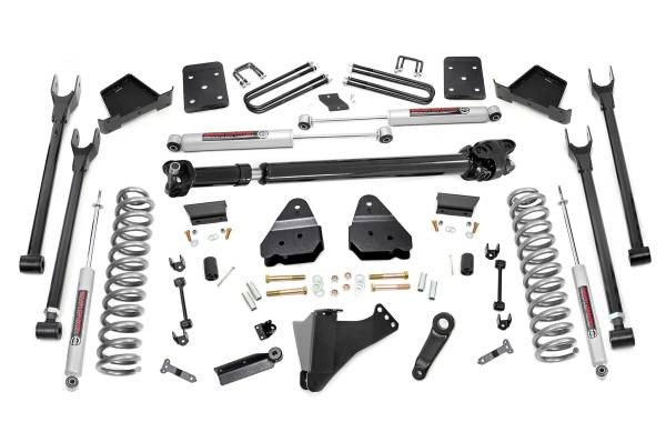 Rough Country - Rough Country - 6 Inch Lift Kit - 4-Link - No OVLD - D/S - Ford F-250/F-350 Super Duty (17-22) | 52621 - Image 1
