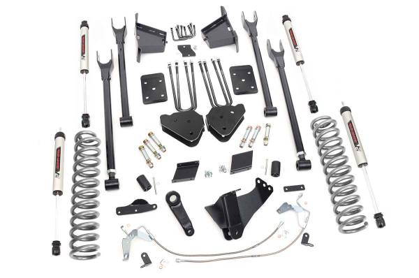 Rough Country - Rough Country - 6 Inch Lift Kit -4-Link - No OVLD - V2 - Ford F-250 Super Duty 4WD (15-16) | 52770 - Image 1