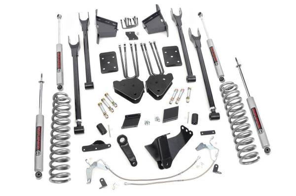 Rough Country - Rough Country - 6 Inch Lift Kit - 4-Link - No OVLD - Ford F-250 Super Duty 4WD (2011-2014) | 532.20 - Image 1