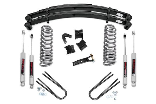 Rough Country - 4 Inch Lift Kit - Rear Springs - Ford Bronco 4WD (1978-1979) | 535.20 - Image 1
