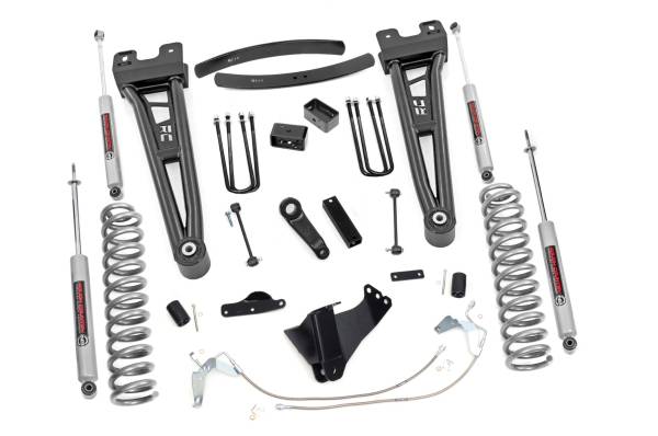 Rough Country - Rough Country - 6 Inch Lift Kit - Gas - Radius Arm - Ford F-250/F-350 Super Duty 4WD (08-10) | 539.20 - Image 1