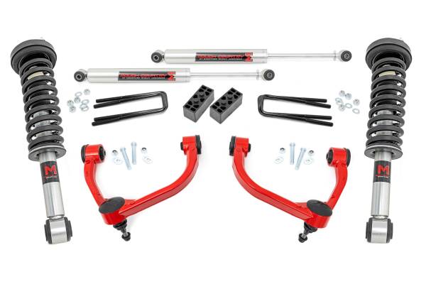 Rough Country - Rough Country - 3 Inch Lift Kit - M1 Struts - Ford F-150 4WD (2009-2013) | 54440RED - Image 1