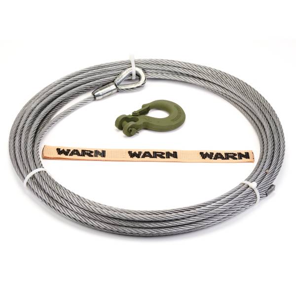 Warn - WIRE ROPE ASSEMBLY 7/16 Inch Diameter x 75 Foot | 94280 - Image 1