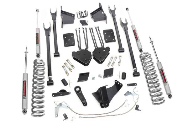 Rough Country - Rough Country - 6 Inch Lift Kit - 4-Link - OVLD - Ford F-250 Super Duty 4WD (2011-2014) | 565.20 - Image 1