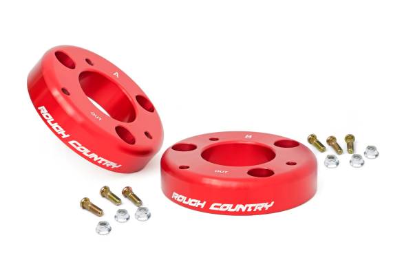 Rough Country - Rough Country - 2 Inch Leveling Kit - Red - Ford F-150 2WD/4WD (2009-2013) | 568RED - Image 1