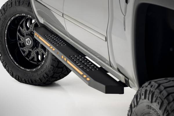Rough Country - Rough Country - AC2 Running Boards - Amber/White - Crew Cab - Chevy/GMC 1500 (2007-2018) | 57003 - Image 1