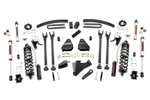 Rough Country - Rough Country - 6 Inch Lift Kit - Diesel - 4 Link - OVLDS - C/O V2 - Ford F-250/F-350 Super Duty (05-07) | 58058 - Image 1