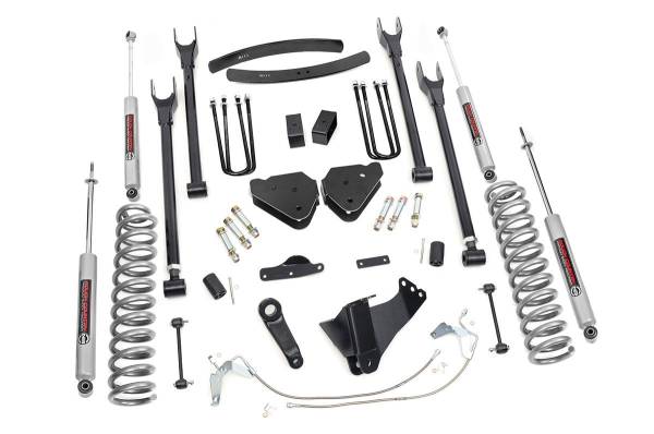 Rough Country - Rough Country - 6 Inch Lift Kit - Diesel - 4 Link - Ford F-250/F-350 Super Duty 4WD (08-10) | 584.20 - Image 1