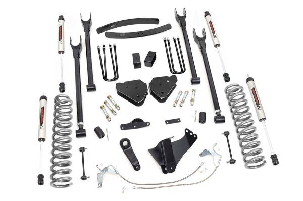 Rough Country - Rough Country - 6 Inch Lift Kit - Diesel - 4 Link - V2 - Ford F-250/F-350 Super Duty (08-10) | 58470 - Image 1
