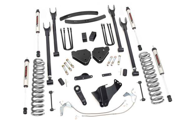 Rough Country - Rough Country - 6 Inch Lift Kit - Gas - 4 Link - V2 - Ford F-250/F-350 Super Duty 4WD (08-10) | 58870 - Image 1