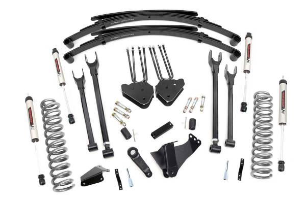 Rough Country - Rough Country - 8 Inch Lift Kit - 4 Link - RR Springs - V2 - Ford F-250/F-350 Super Duty (05-07) | 59070 - Image 1