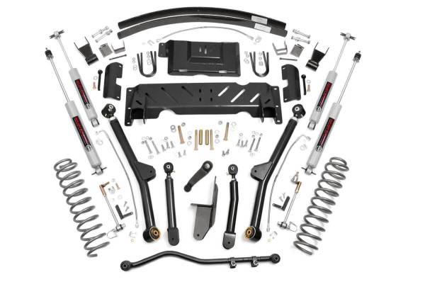 Rough Country - Rough Country - 4.5 Inch Lift Kit - Long Arm - AAL - NP242 - Jeep Cherokee XJ 4WD (1984-2001) | 61622 - Image 1