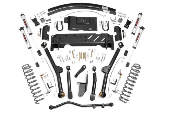 Rough Country - Rough Country - 4.5 Inch Lift Kit - Long Arm - AAL - NP242 - V2 - Jeep Cherokee XJ 4WD (84-01) | 61670 - Image 1