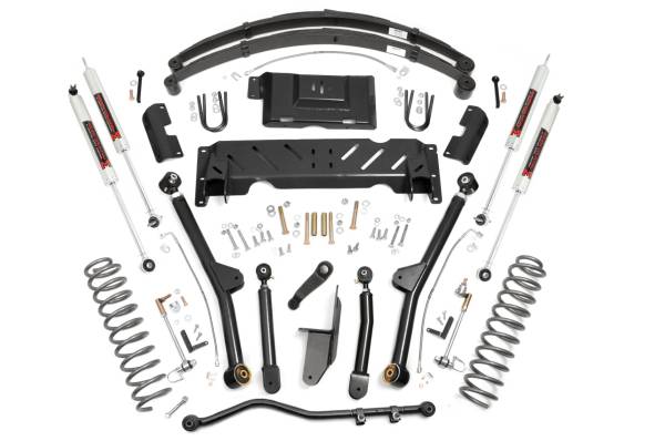 Rough Country - Rough Country - 4.5 Inch Lift Kit - Long Arm - RR Leaf's - NP242 - M1 - Jeep Cherokee XJ (84-01) | 61740 - Image 1
