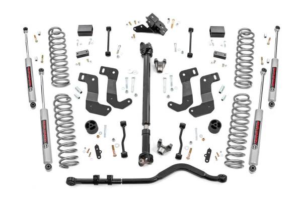 Rough Country - Rough Country - 3.5 Inch Lift Kit - C/A Drop - FR D/S - Jeep Wrangler JL 4WD (2018-2023) | 62730 - Image 1