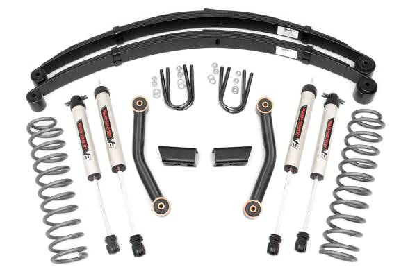 Rough Country - Rough Country - 3 Inch Lift Kit - Series II - RR Springs - V2 - Jeep Cherokee XJ (84-01) | 630X70 - Image 1