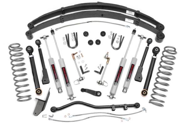 Rough Country - Rough Country - 4.5 Inch Lift Kit - RR Springs - X-Series - Jeep Cherokee XJ 2WD/4WD (84-01) | 63330 - Image 1
