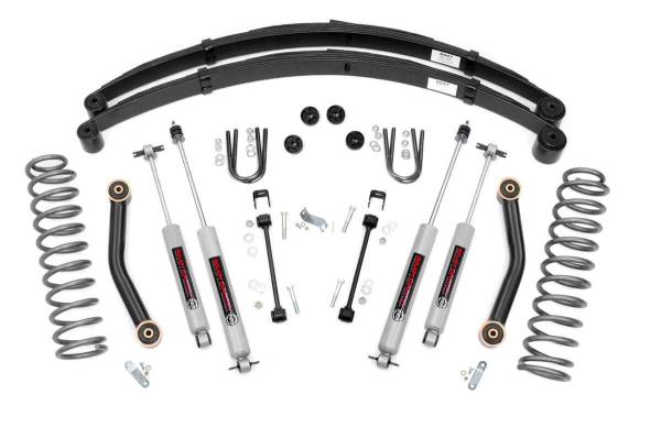 Rough Country - Rough Country - 4.5 Inch Lift Kit - RR springs - Jeep Cherokee XJ 2WD/4WD (1984-2001) | 633N2 - Image 1