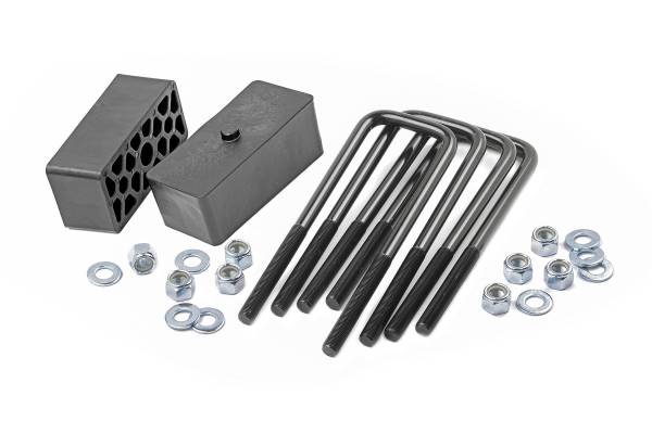 Rough Country - Rough Country - 2 Inch Block & U-Bolt Kit - Chevy/GMC 1500 2WD/4WD (99-25) | 6532 - Image 1