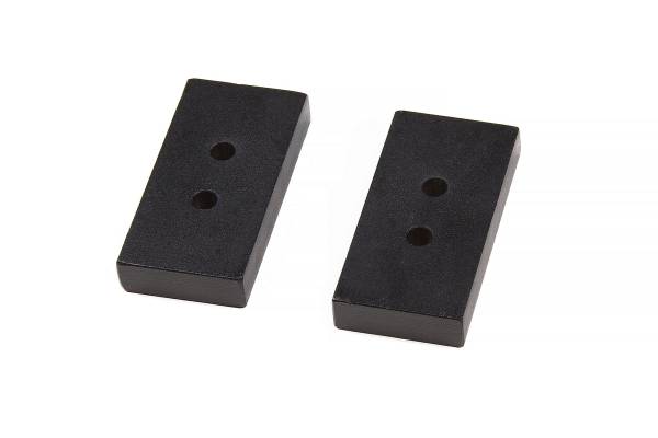 BDS Suspension - BDS Rear Lift Blocks – Dual Pin Steel | 1 Inch Lift | 3 Inch Wide Leaf Spring | Universal Fitment - Image 1